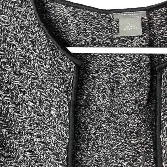 Ann Taylor Cropped Sweater with Piping - Picture 2 of 6